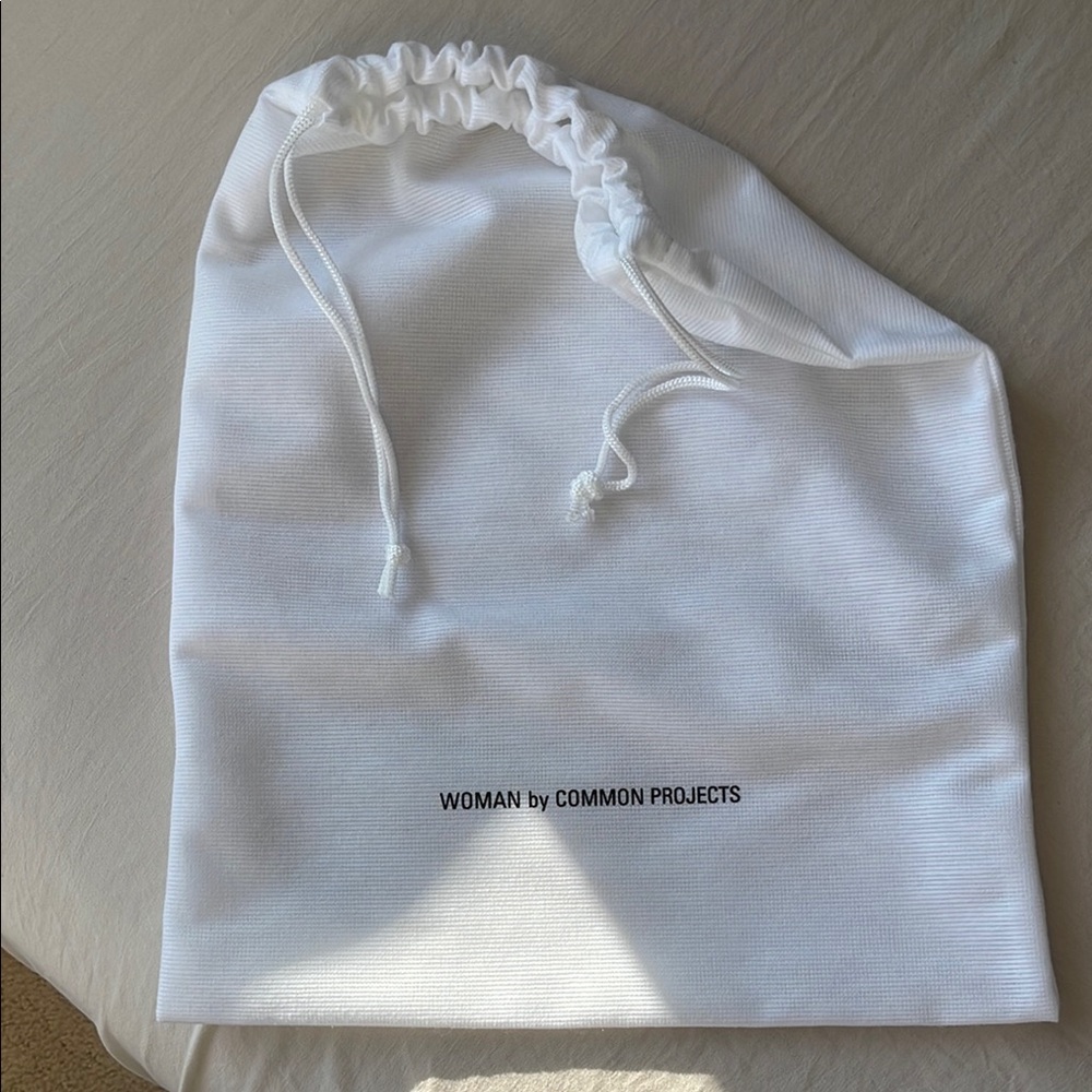 Common Projects White Drawstring Pouch
